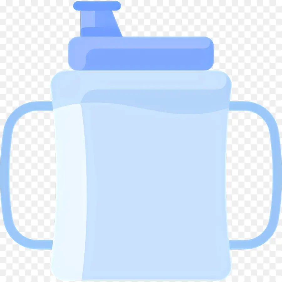 Cangkir Bayi，Botol Air Biru PNG