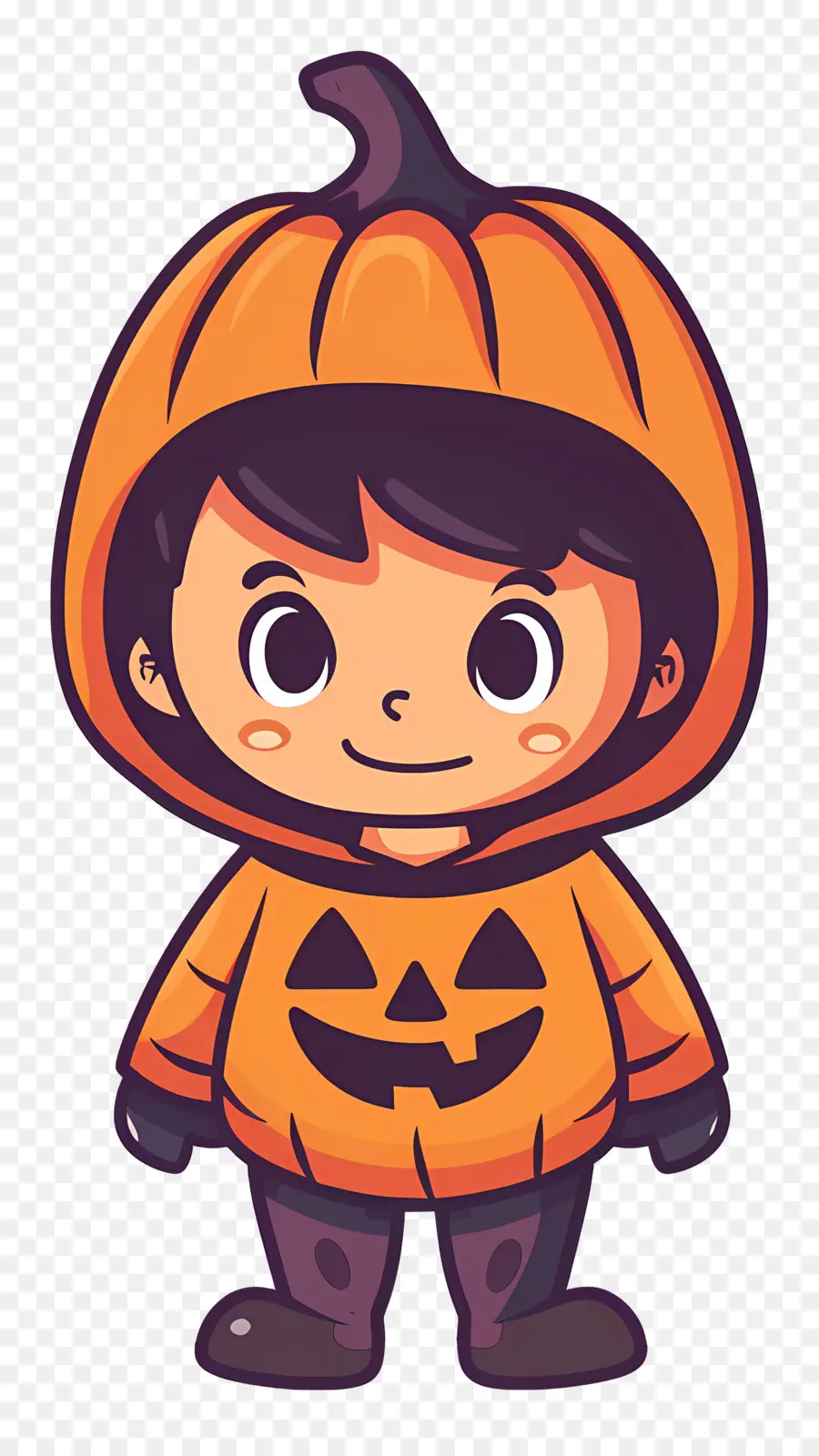 Kostum Anak Halloween，Kostum Labu PNG