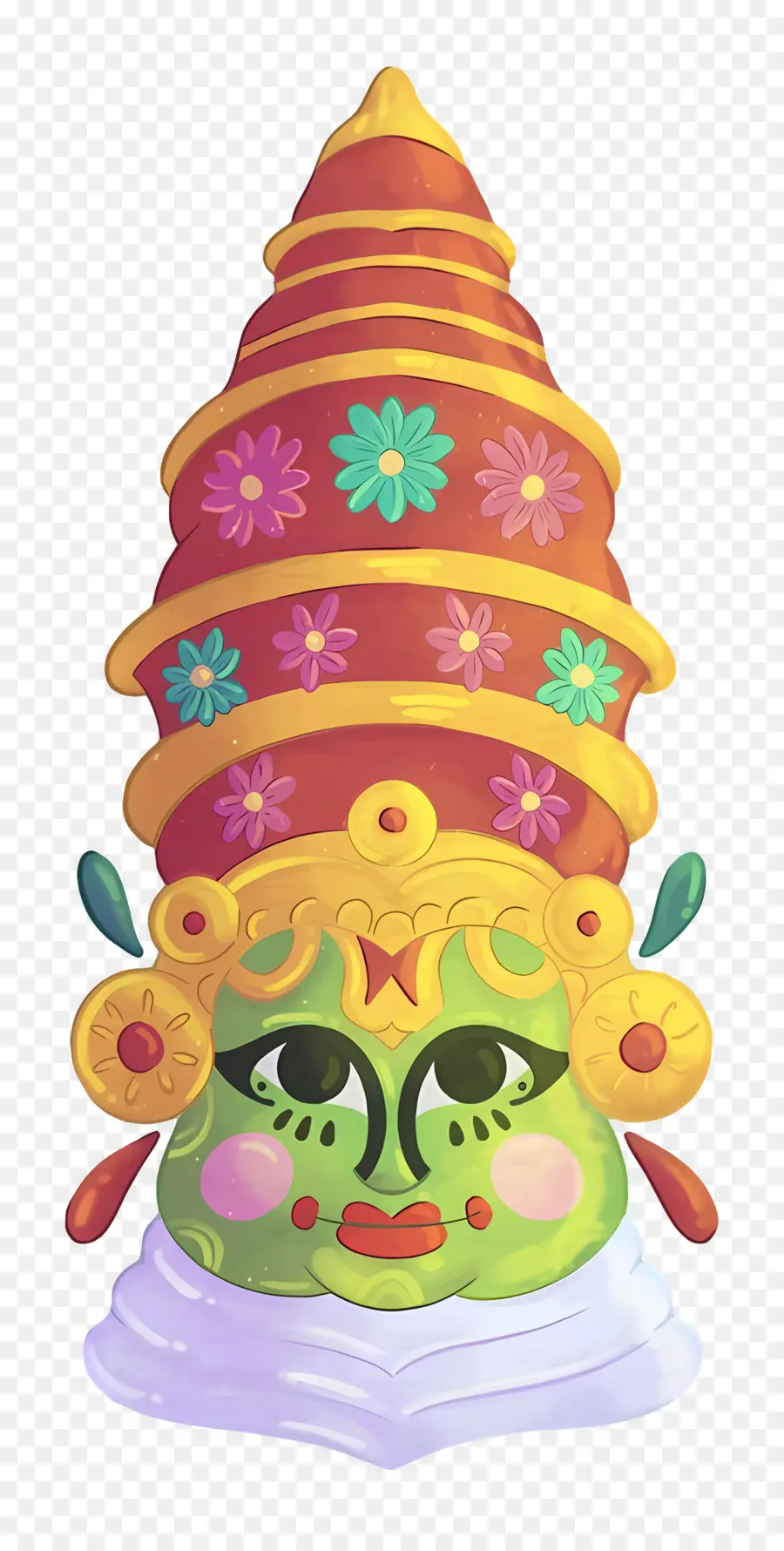 Selamat Onam，Topeng Kathakali PNG