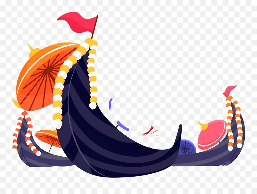 Selamat Onam，Perahu Yang Dihiasi PNG