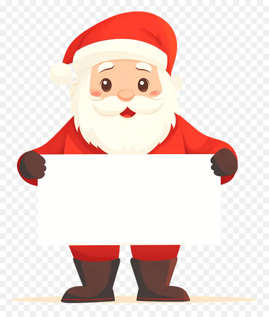 Santa Claus Memegang Spanduk，Sinterklas PNG