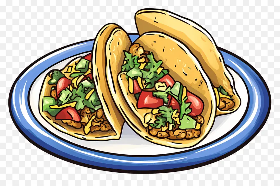 Taco Di Piring，Taco PNG