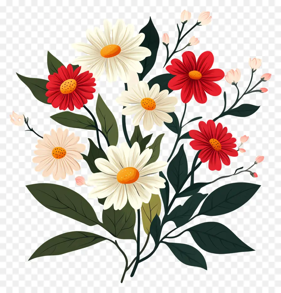 Buket Bunga Daisy，Bunga PNG