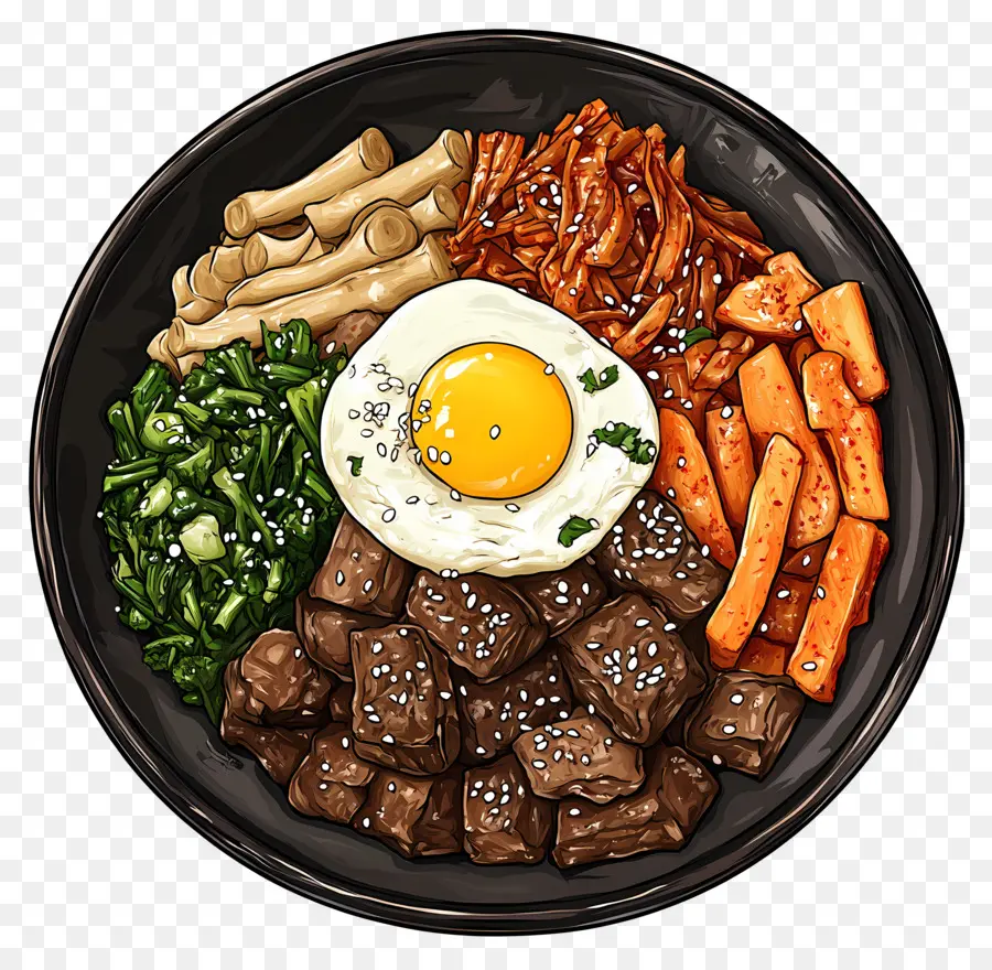 Bibimbap Korea，Bibimbap PNG