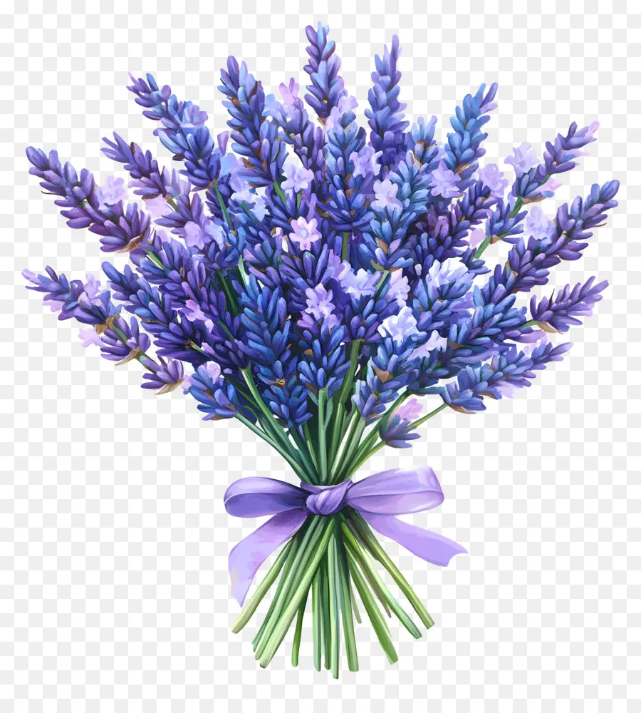 Buket Lavender，Ungu PNG