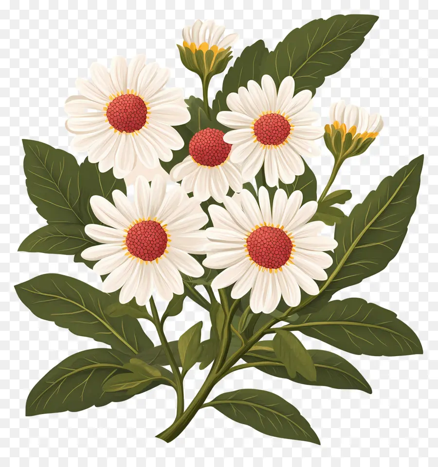 Buket Bunga Daisy，Bunga Aster PNG