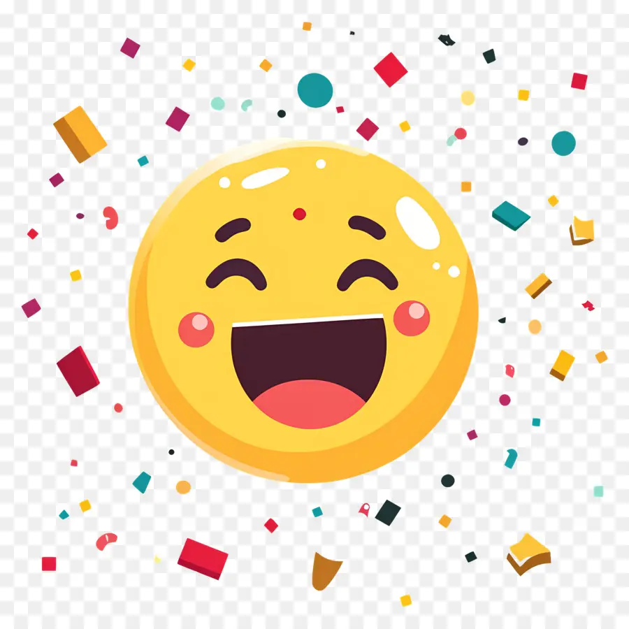 Emoji Ulang Tahun，Emoji Tertawa PNG