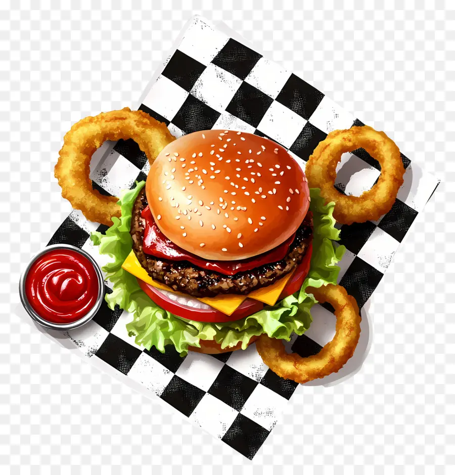 Burger Amerika，Burgernya PNG