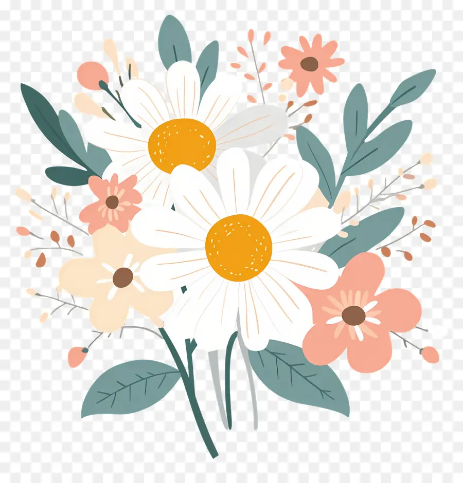 Buket Bunga Daisy，Bunga PNG