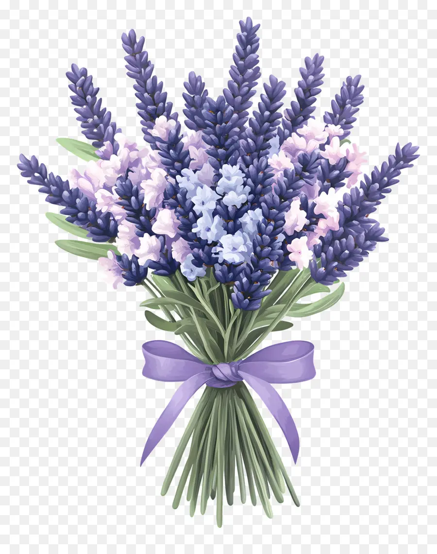 Buket Lavender，Ungu PNG