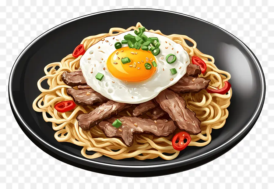 Bibimbap Korea，Hidangan Mie PNG