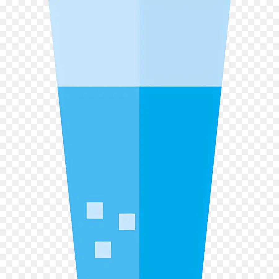 Gelas Air，Minuman Biru PNG