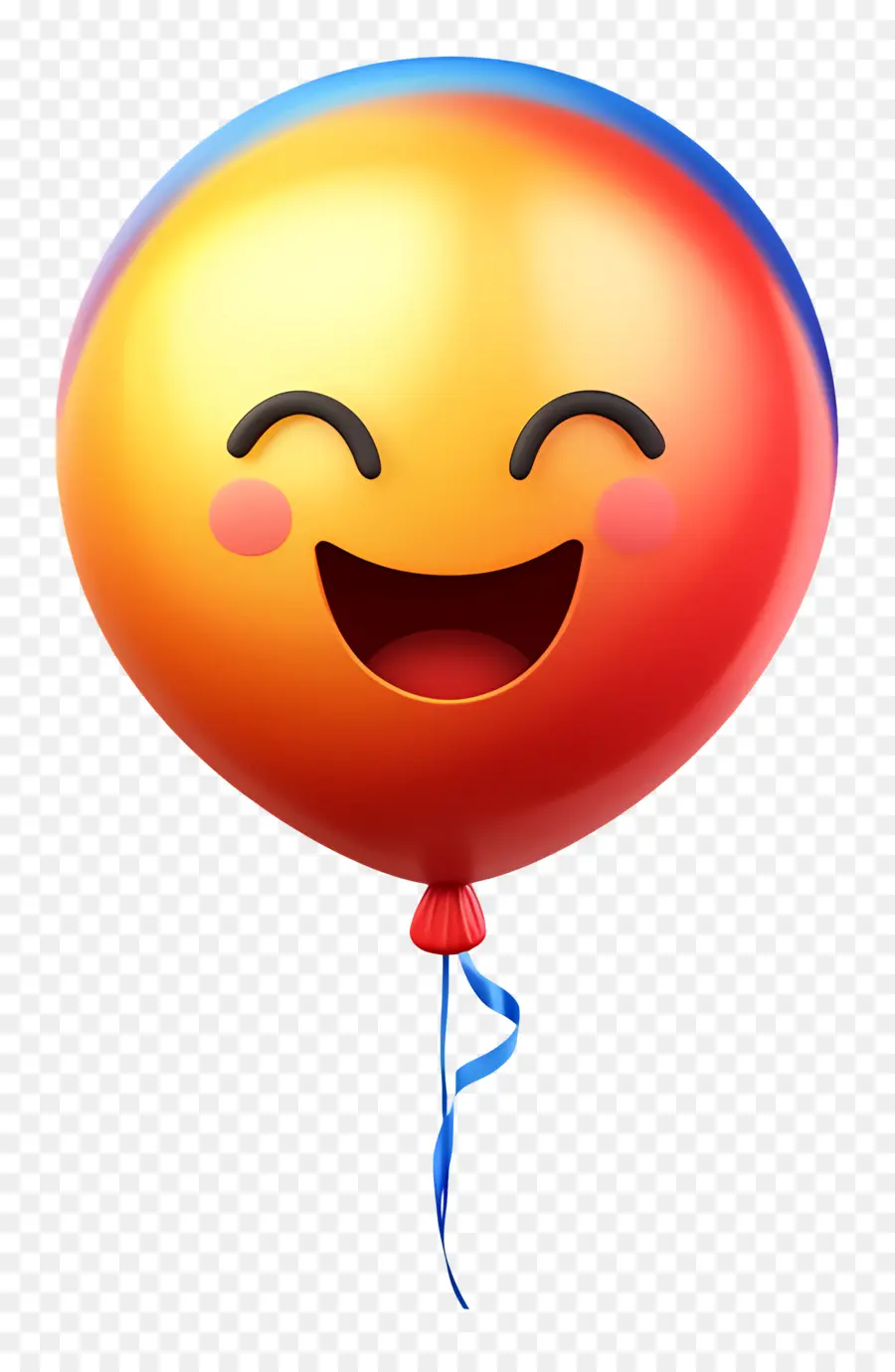 Emoji Ulang Tahun，Balon Tersenyum PNG