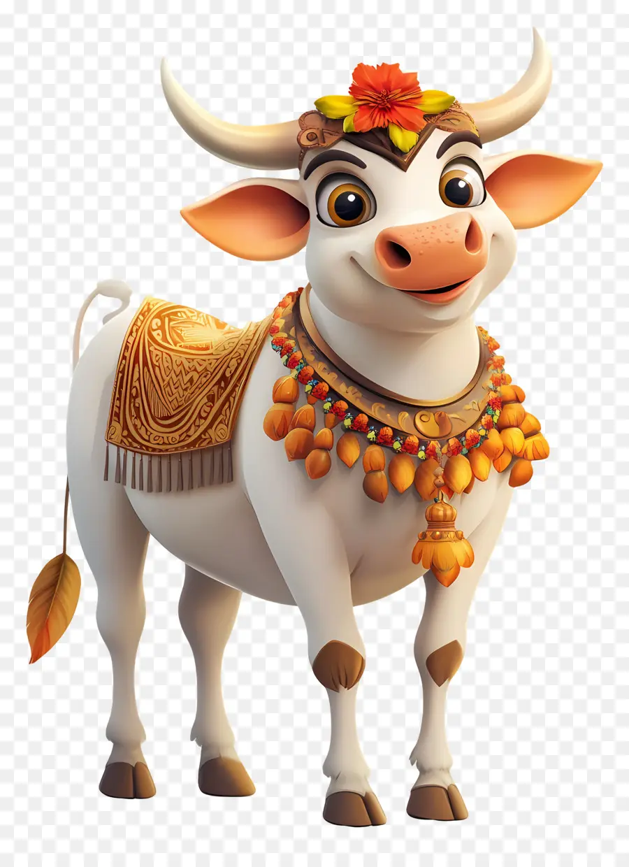 Sapi Pongal，Sapi Yang Dihias PNG