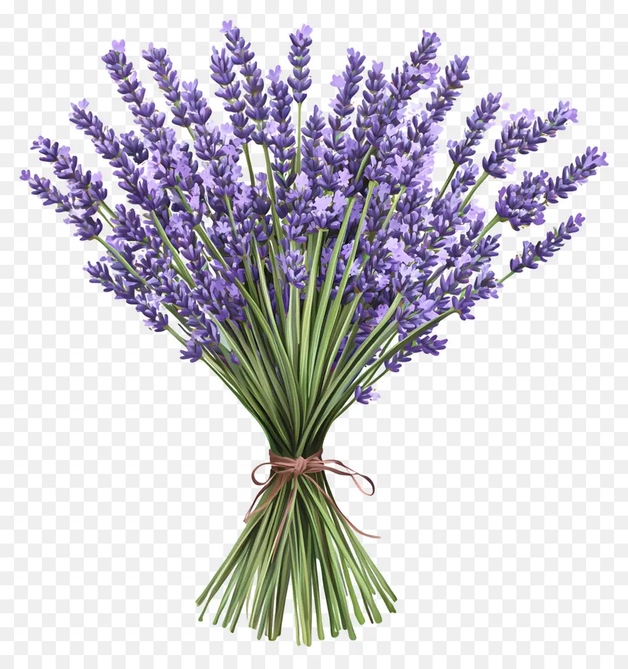 Buket Lavender，Warna Lembayung Muda PNG