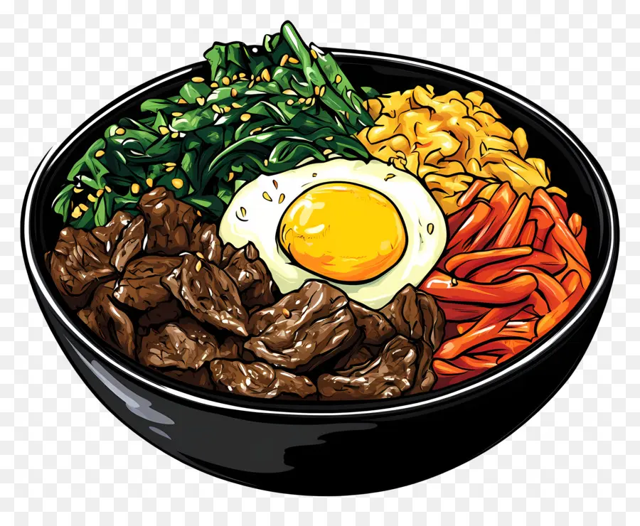 Bibimbap Korea，Bibimbap PNG