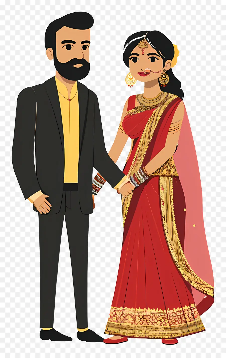 Pengantin India，Pasangan Pernikahan Tradisional PNG