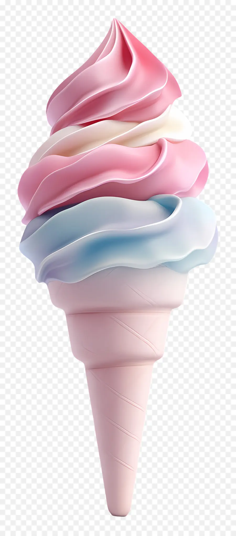 Es Krim Pastel，Es Krim Berwarna Warni PNG