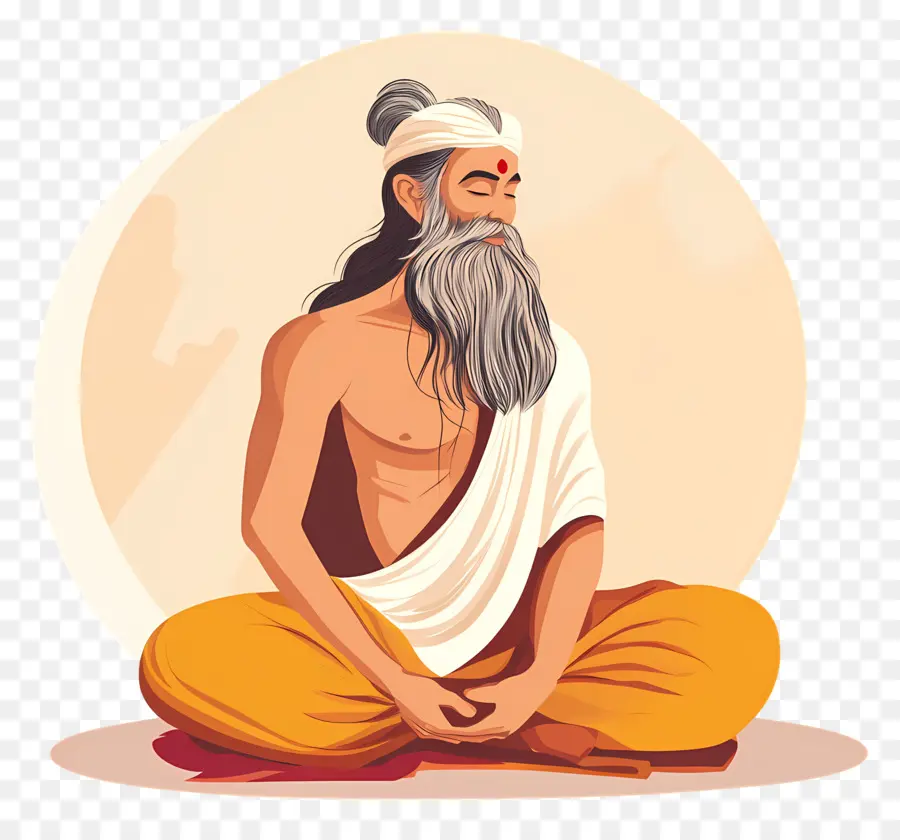 Valmiki Jayanti，Manusia Meditasi PNG