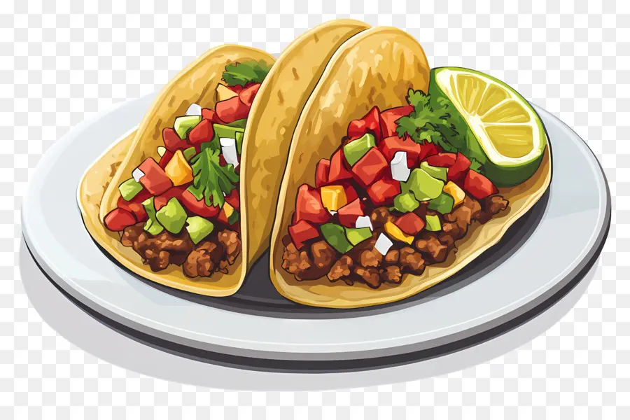 Taco Di Piring，Taco PNG