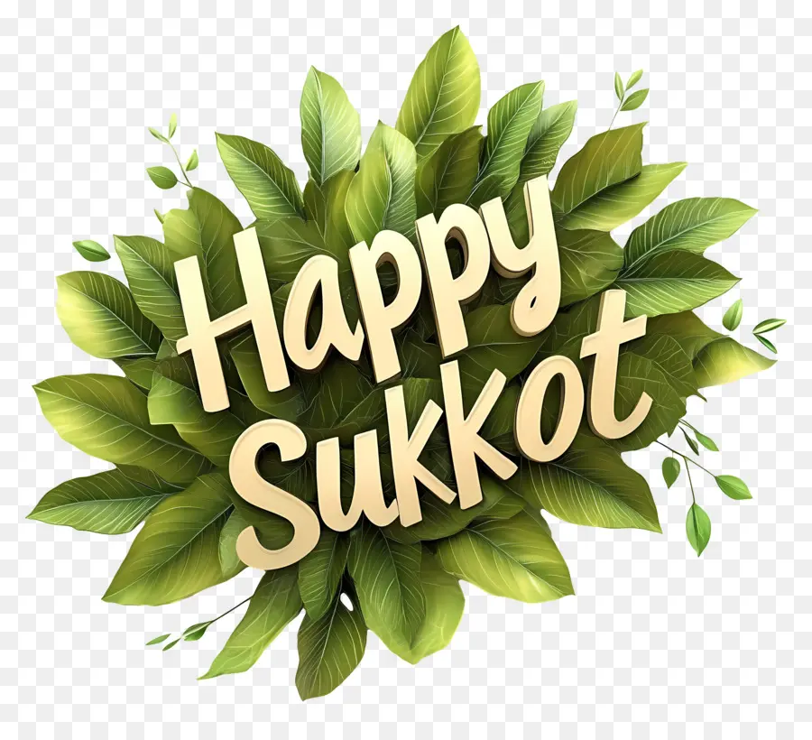 Selamat Sukkot，Daun Daun PNG