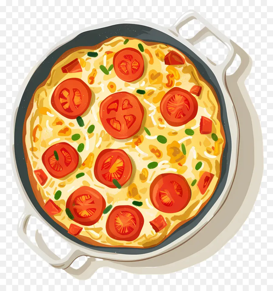 Telur Dadar Spanyol，Pizza PNG