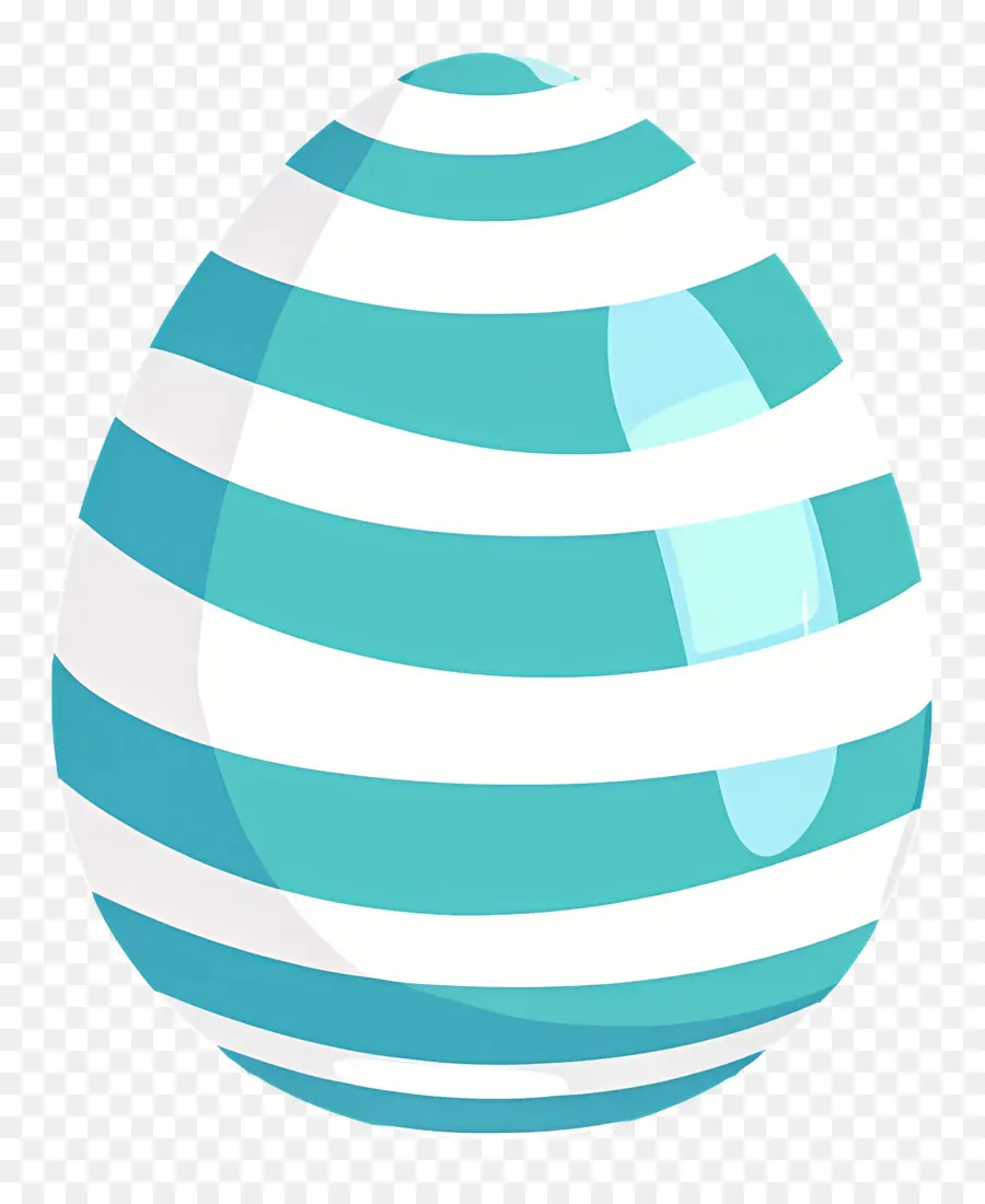 Telur Paskah，Telur Bergaris PNG