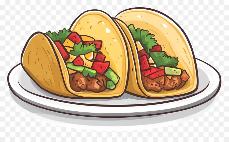 Taco Di Piring，Taco PNG