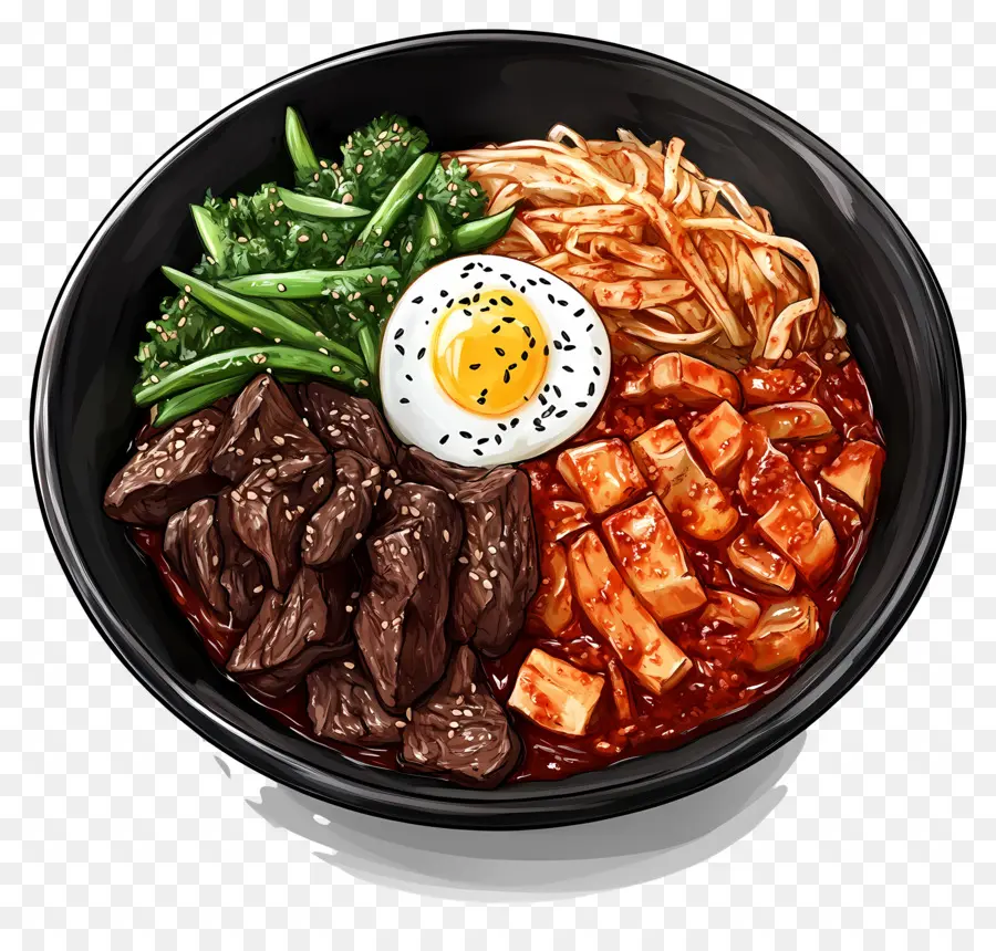 Bibimbap Korea，Bibimbap PNG