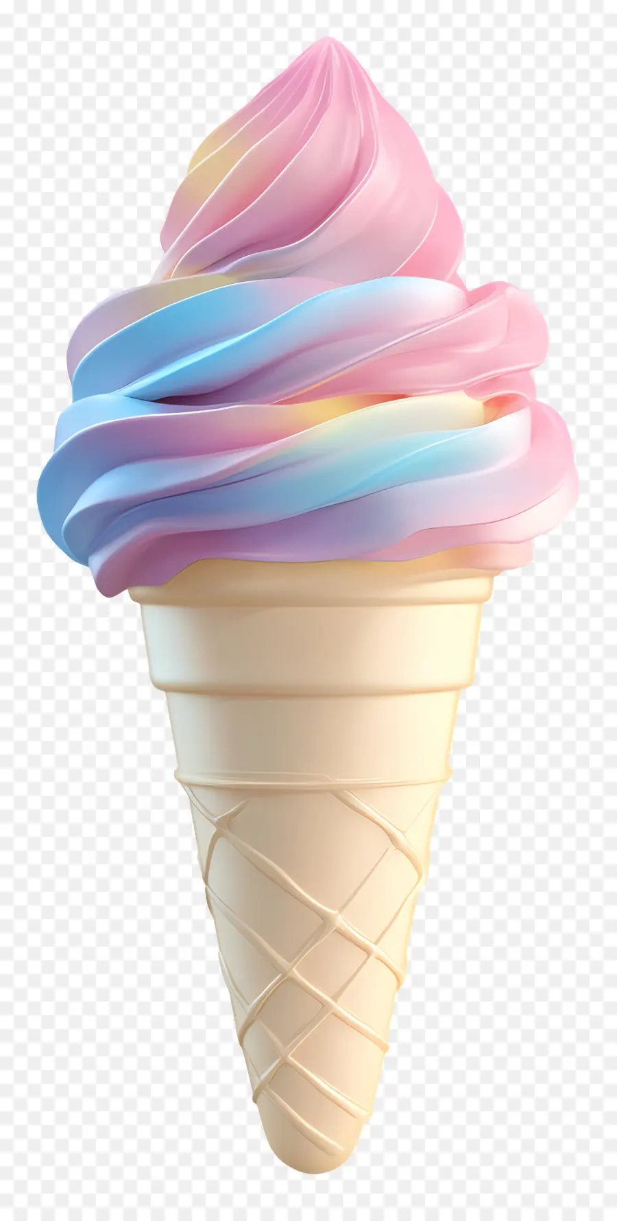 Es Krim Pastel，Es Krim Berwarna Warni PNG