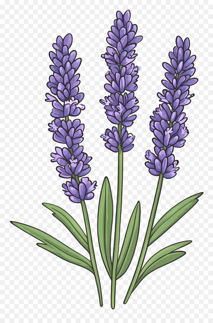 Bunga Lavender，Warna Lembayung Muda PNG