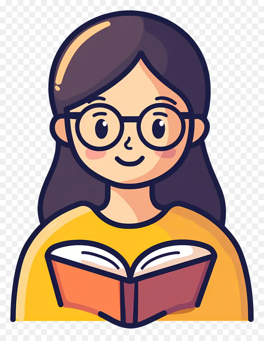 Siswa Perempuan，Gadis Dengan Buku PNG