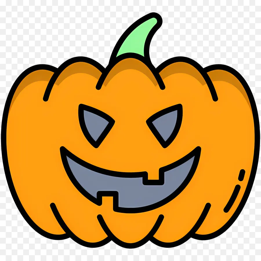 Labu Halloween Yang Menakutkan，Lentera Jack O' Oranye PNG