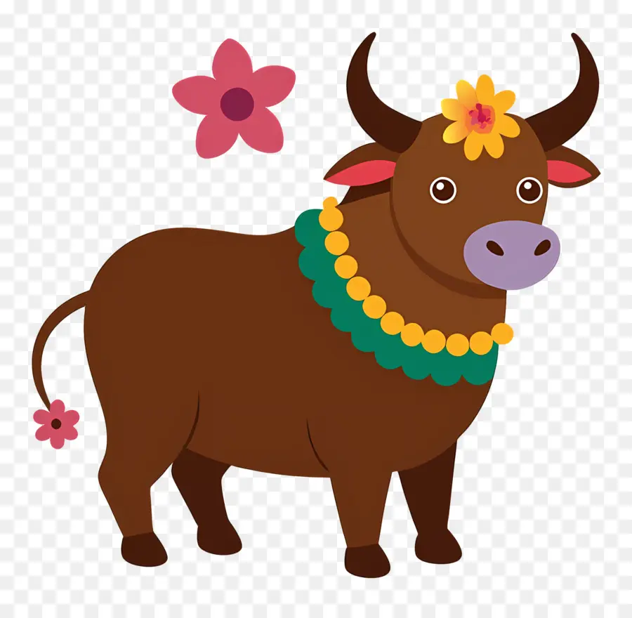 Sapi India，Banteng Yang Dihiasi PNG