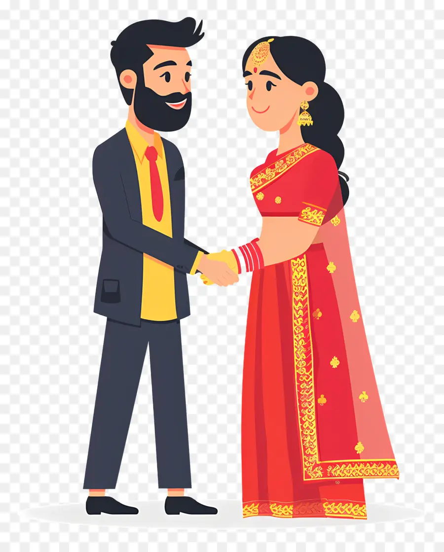 Pengantin India，Pasangan PNG