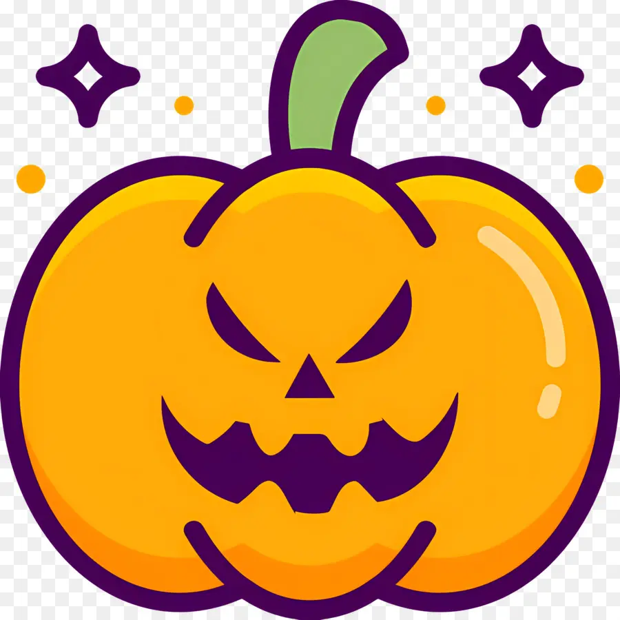 Labu Halloween Yang Menakutkan，Lentera Jack O' Oranye PNG