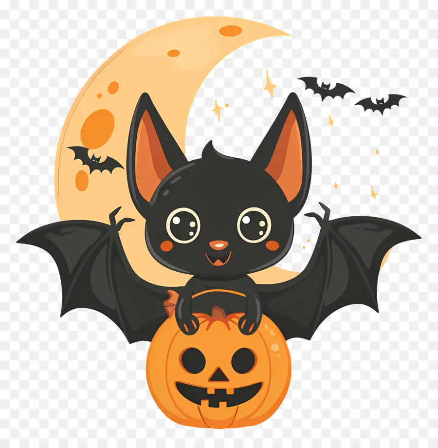 Kelelawar Halloween，Kelelawar Kartun PNG