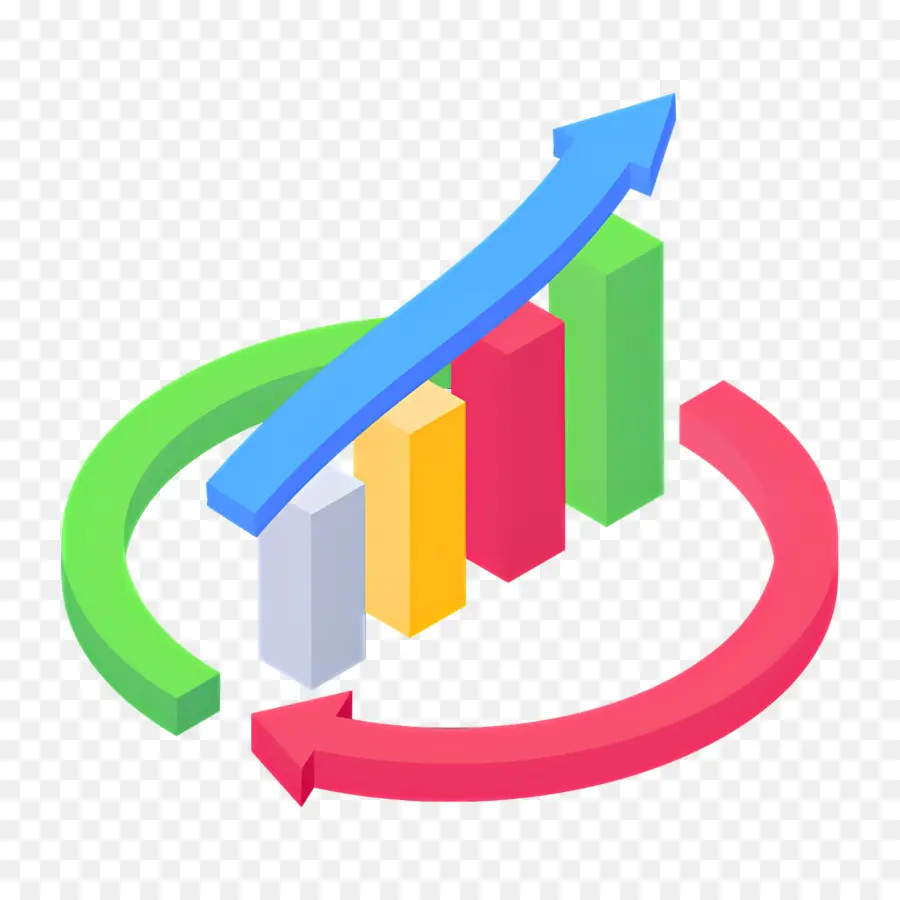 Panah Pertumbuhan，Grafik Pertumbuhan PNG