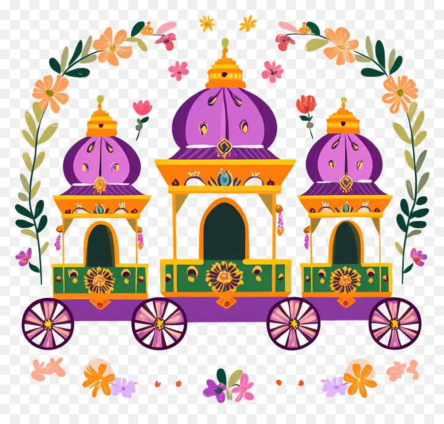 Rath Yatra，Kereta Dekoratif PNG