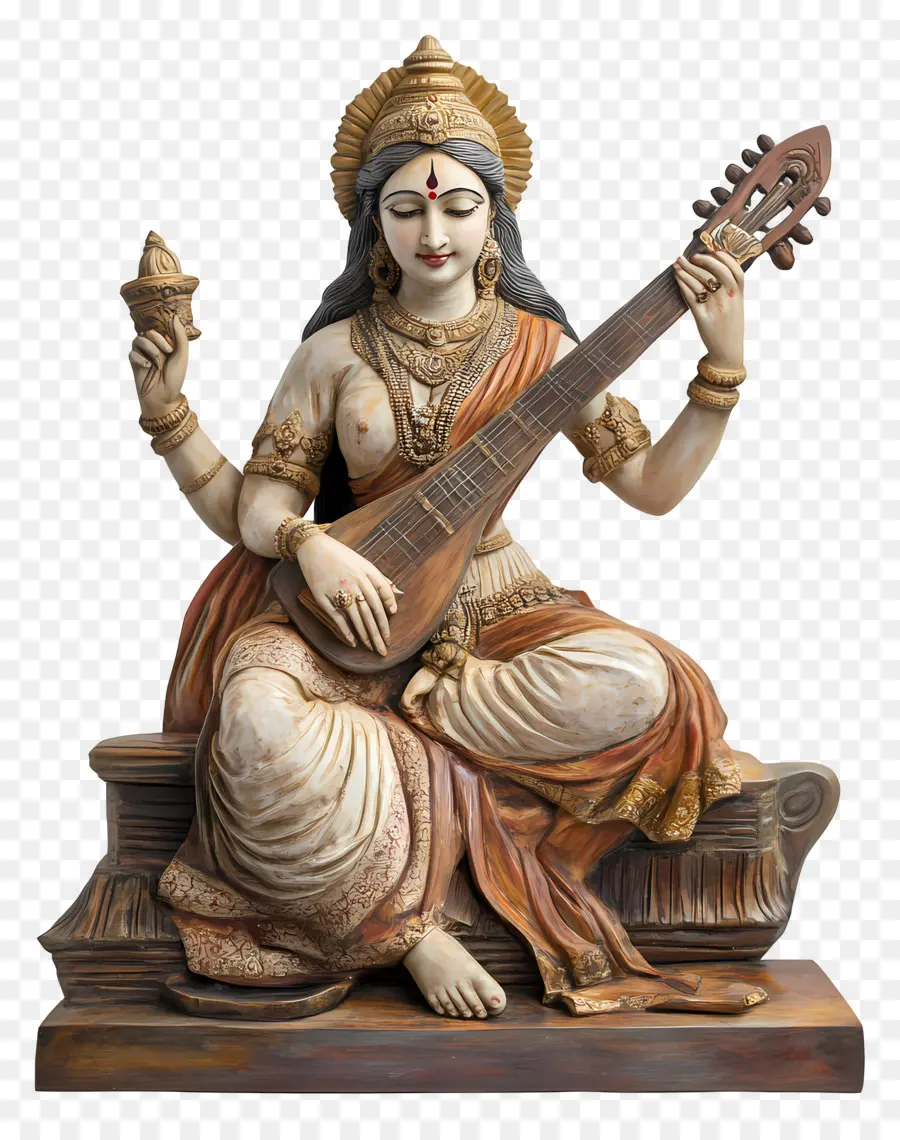 Saraswati，Patung Dewi PNG