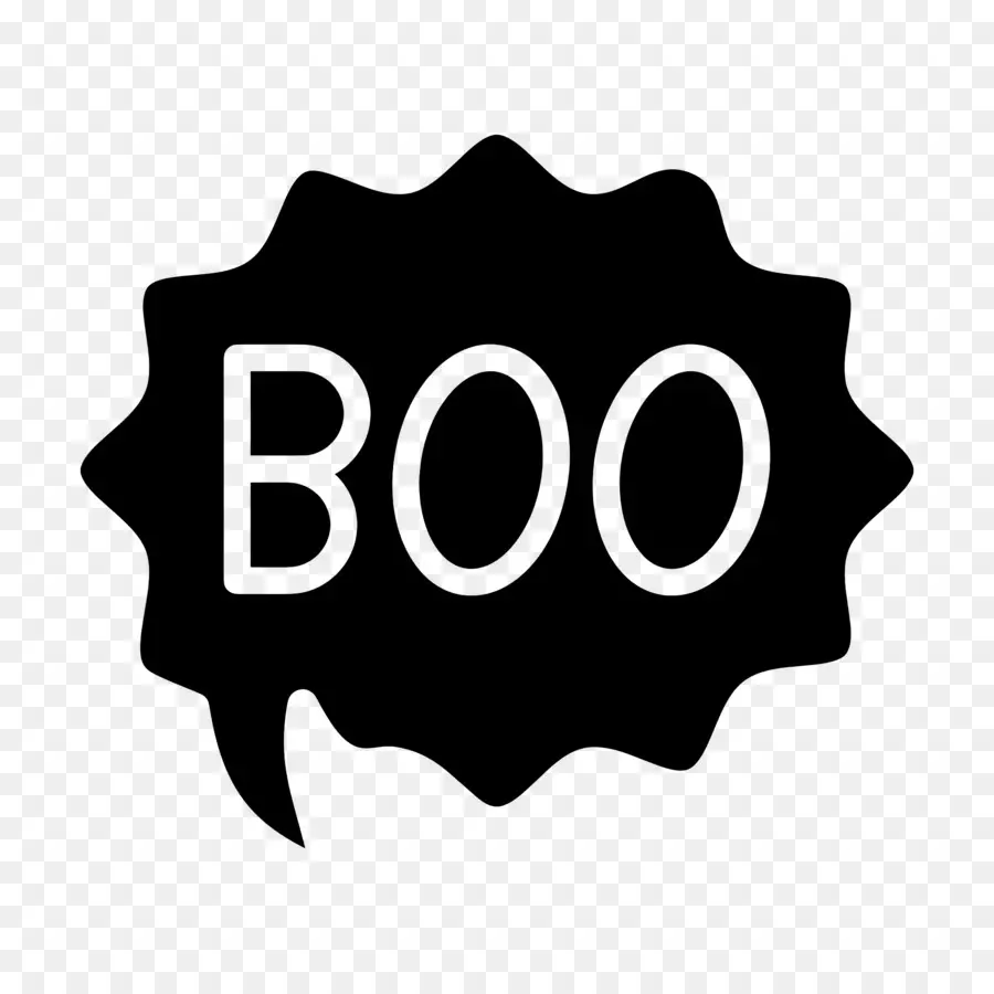 Hallowen Boo，Teks Boo PNG