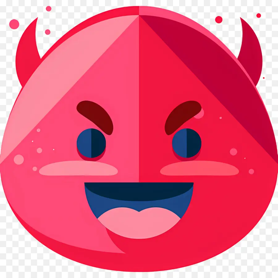 Emoji Setan，Emoji Setan Merah PNG