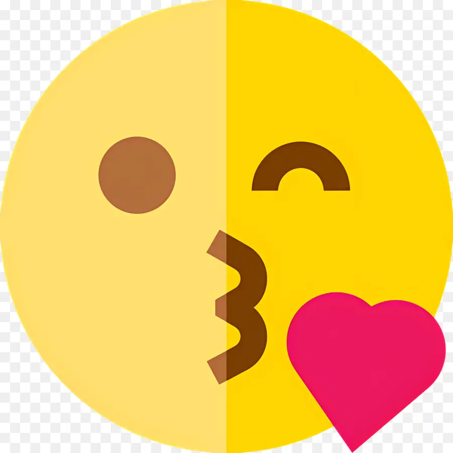 Cium Emoji，Emoji Mencium PNG