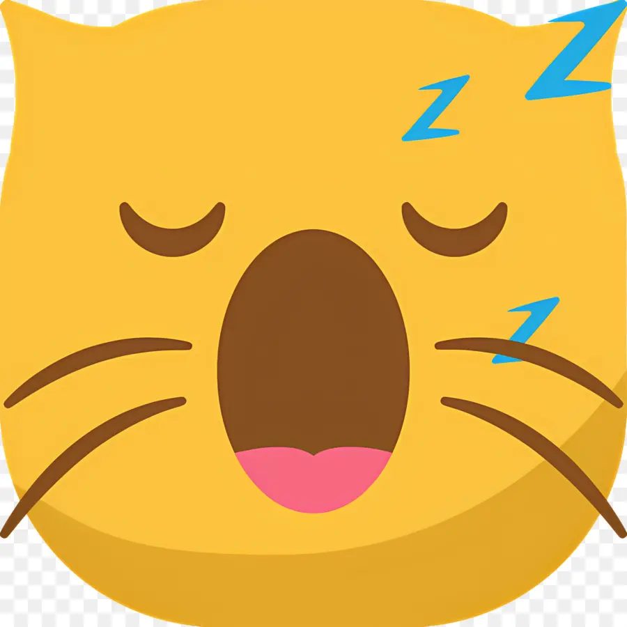 Kucing Sedang Tidur，Kucing Kuning PNG