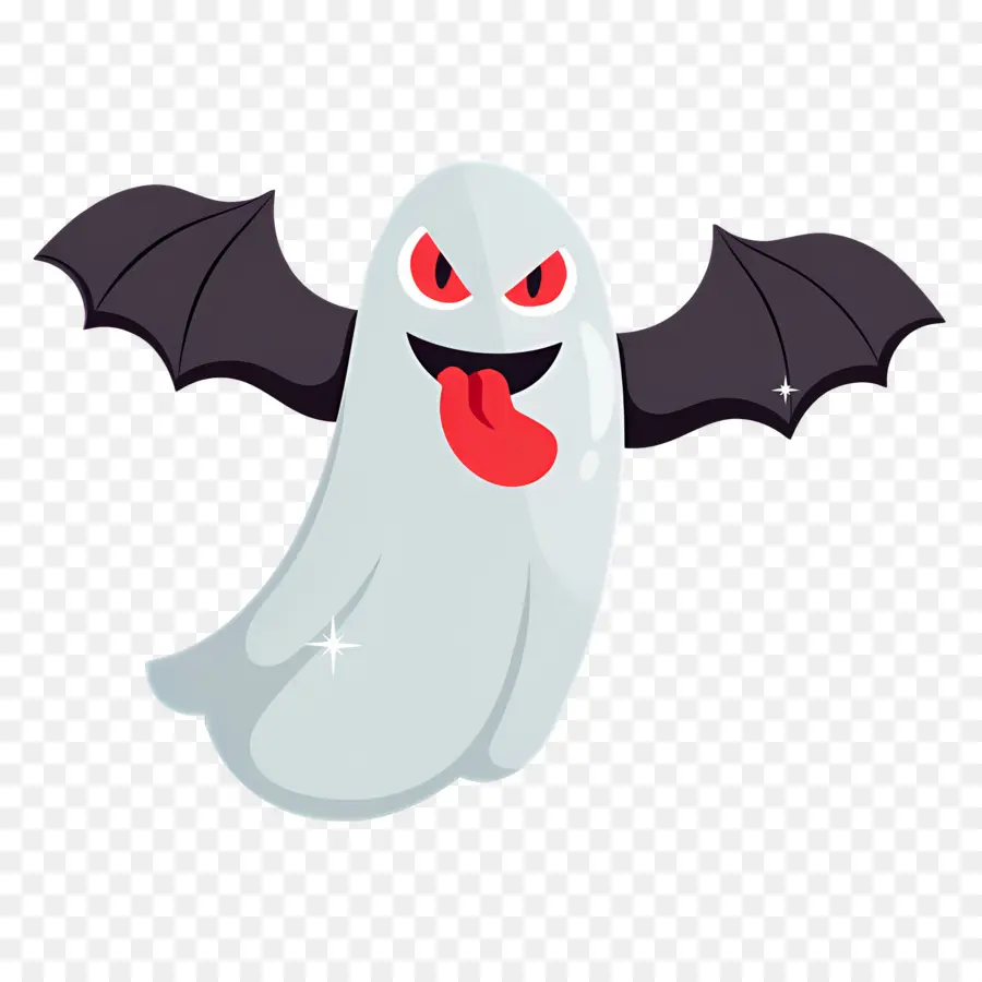 Hantu Halloween，Hantu Dengan Sayap Kelelawar PNG