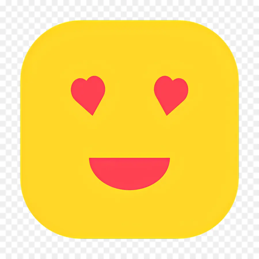 Cium Emoji，Emoji Mata Hati PNG