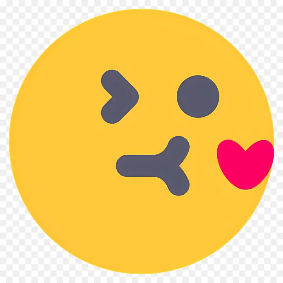 Cium Emoji，Emoji Mengedipkan Mata PNG