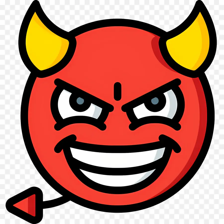 Emoji Setan，Wajah Iblis PNG