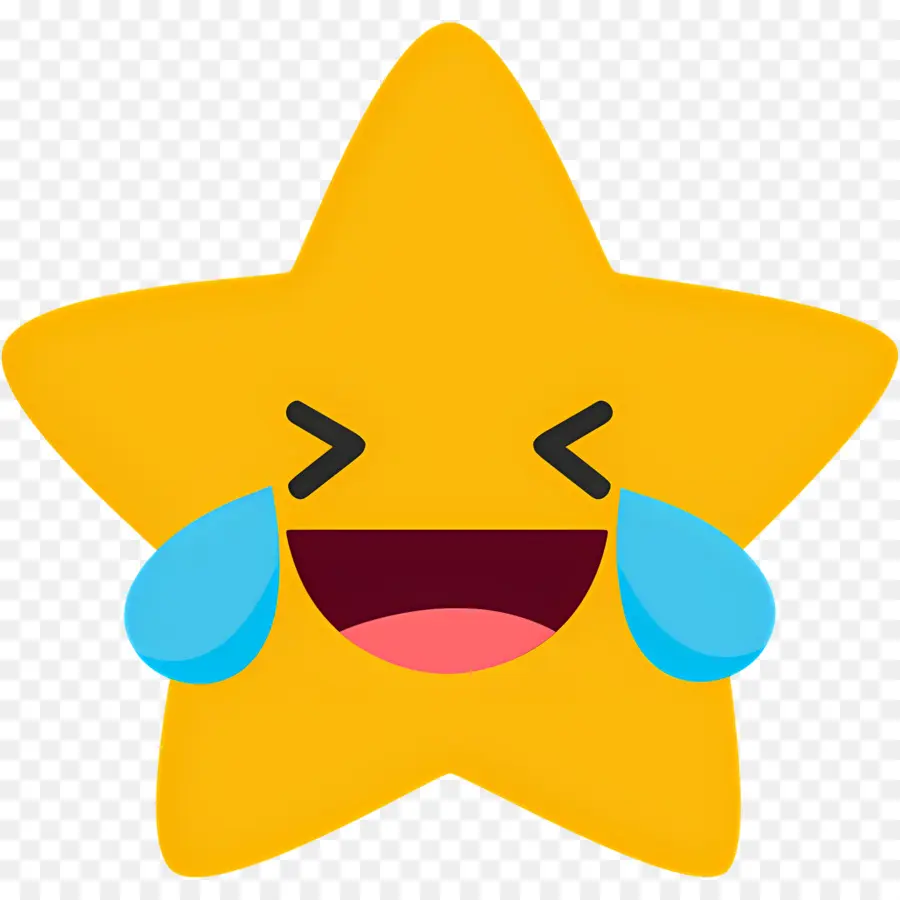 Emoji Tertawa，Bintang Tertawa PNG