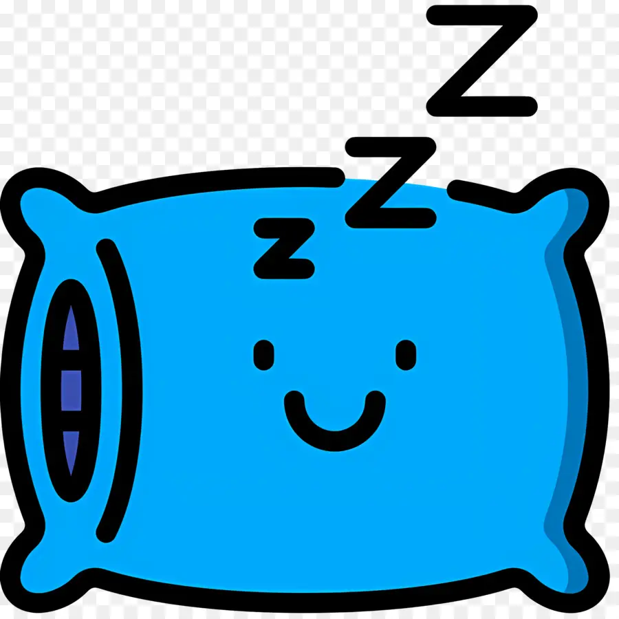 Bantal Tidur，Bantal Biru PNG